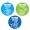 Hand2Mind Handwashing Reminder Decals, 3 Styles, Various Sizes, 60PK 93709 - alternate 1